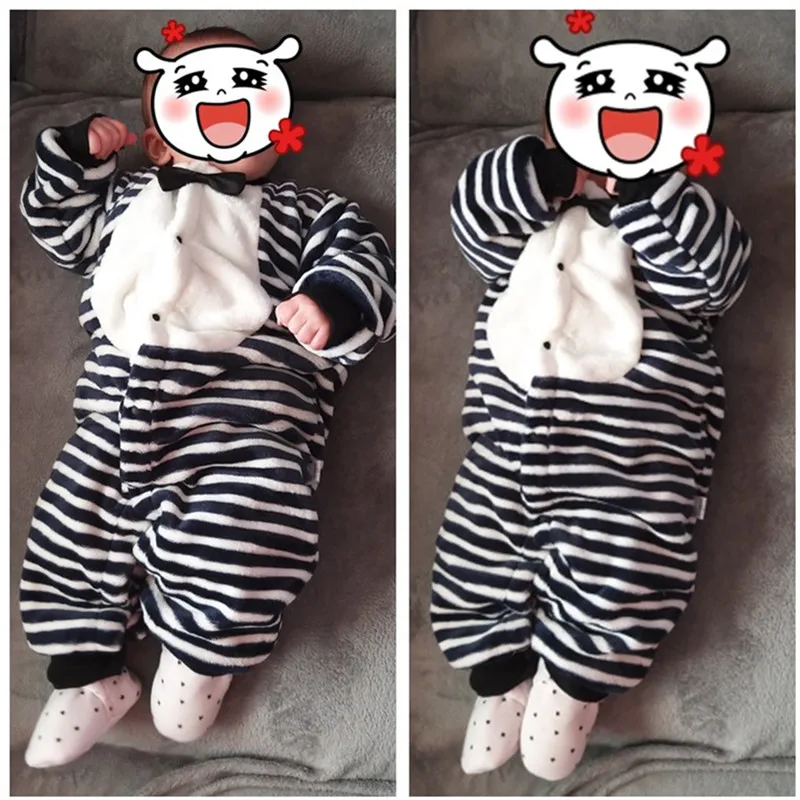 Newborn Baby jumpsuit Clothes Autumn Winter Infant Clothes Cartoon Baby boy Pajamas Toddler Rompers for girls new born 0-18M