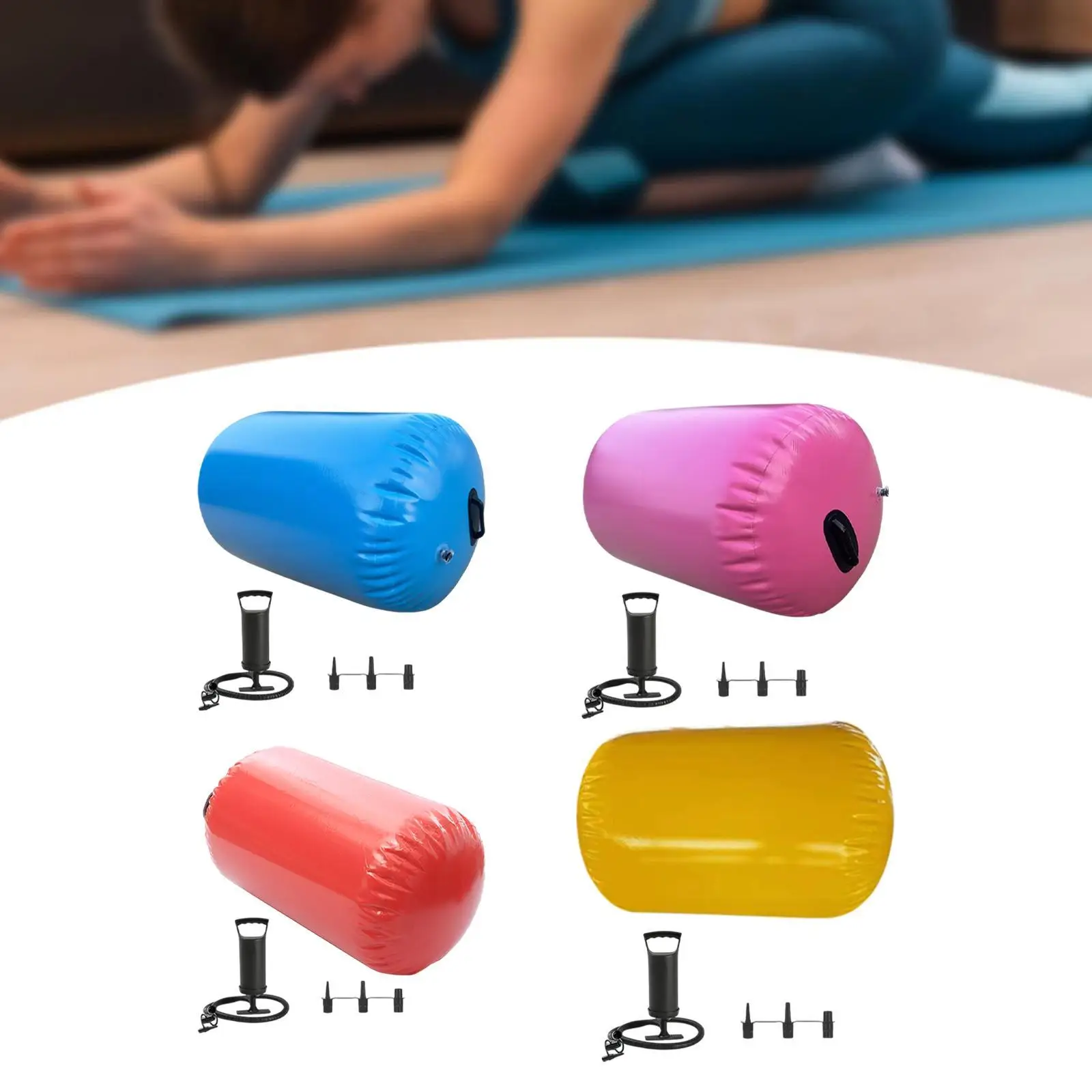 

Inflatable Gymnastics Mat Women Air Roller for Cheerleading Exercise Outdoor
