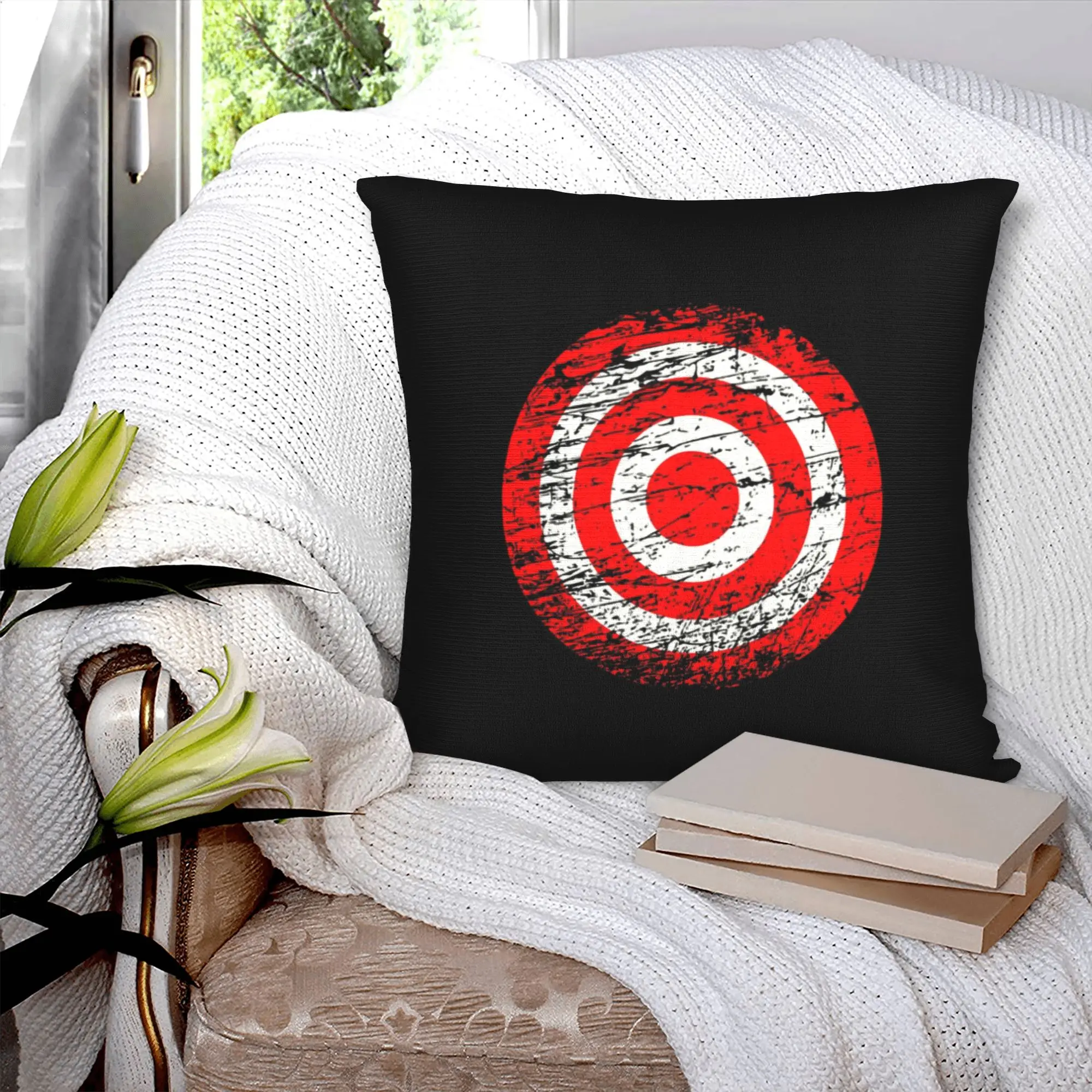 No Matter Whether Pistol Cushion Cover Archery Darts Target Shooting Soft Nordic Pillow for Sofa Home Decor