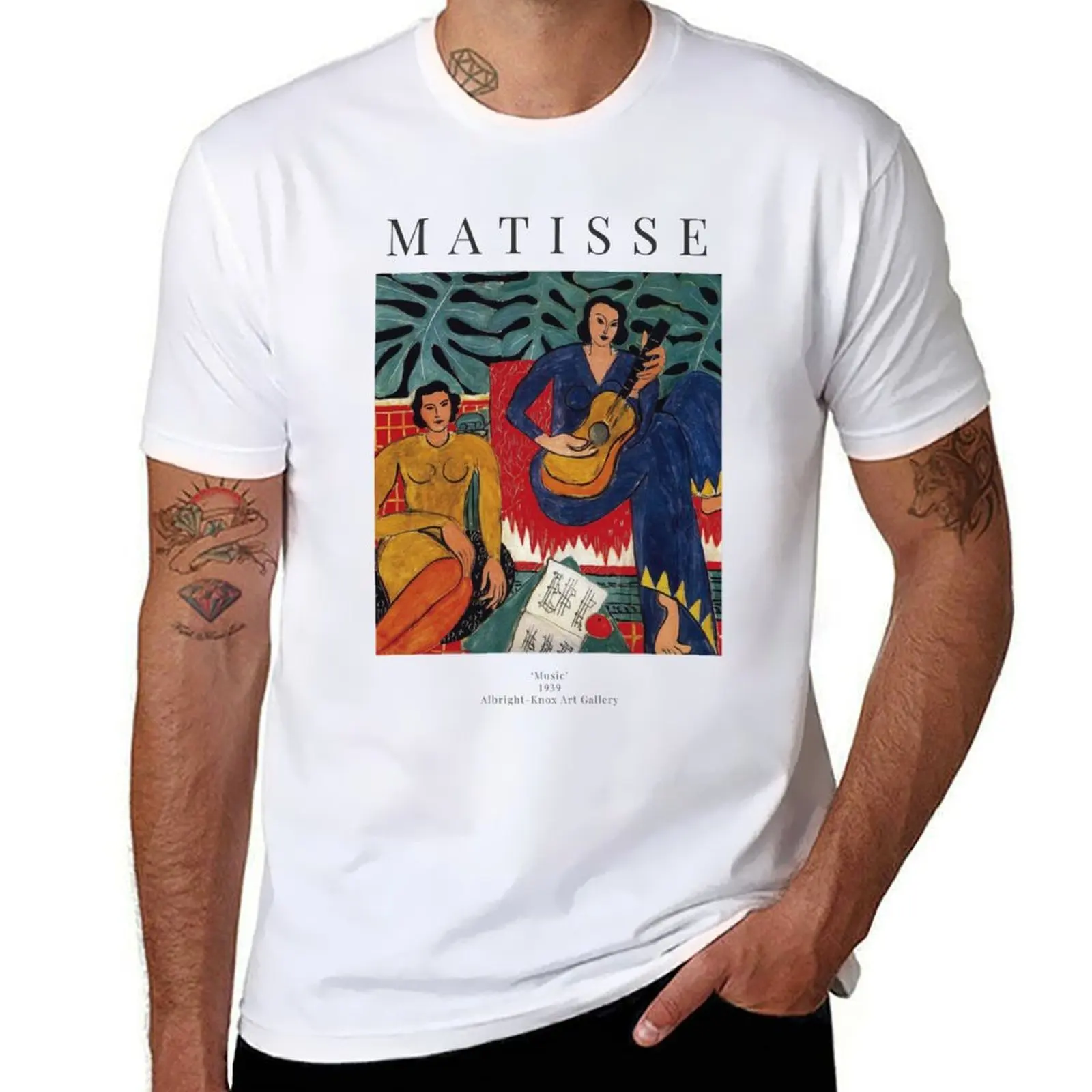 

Henri Matisse - Music - Exhibition Poster T-Shirt man t shirt cotton graphic t shirts for man cotton t shirts man 100% T-Shirt