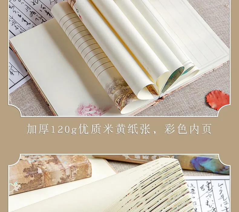 Notizbuch im antiken chinesischen Stil, handgebunden, kreatives Premium-China-Chic-Tagebuch, ästhetisches A5-Tagebuch, exquisites Design, einzigartiges Geschenk – Detail 13