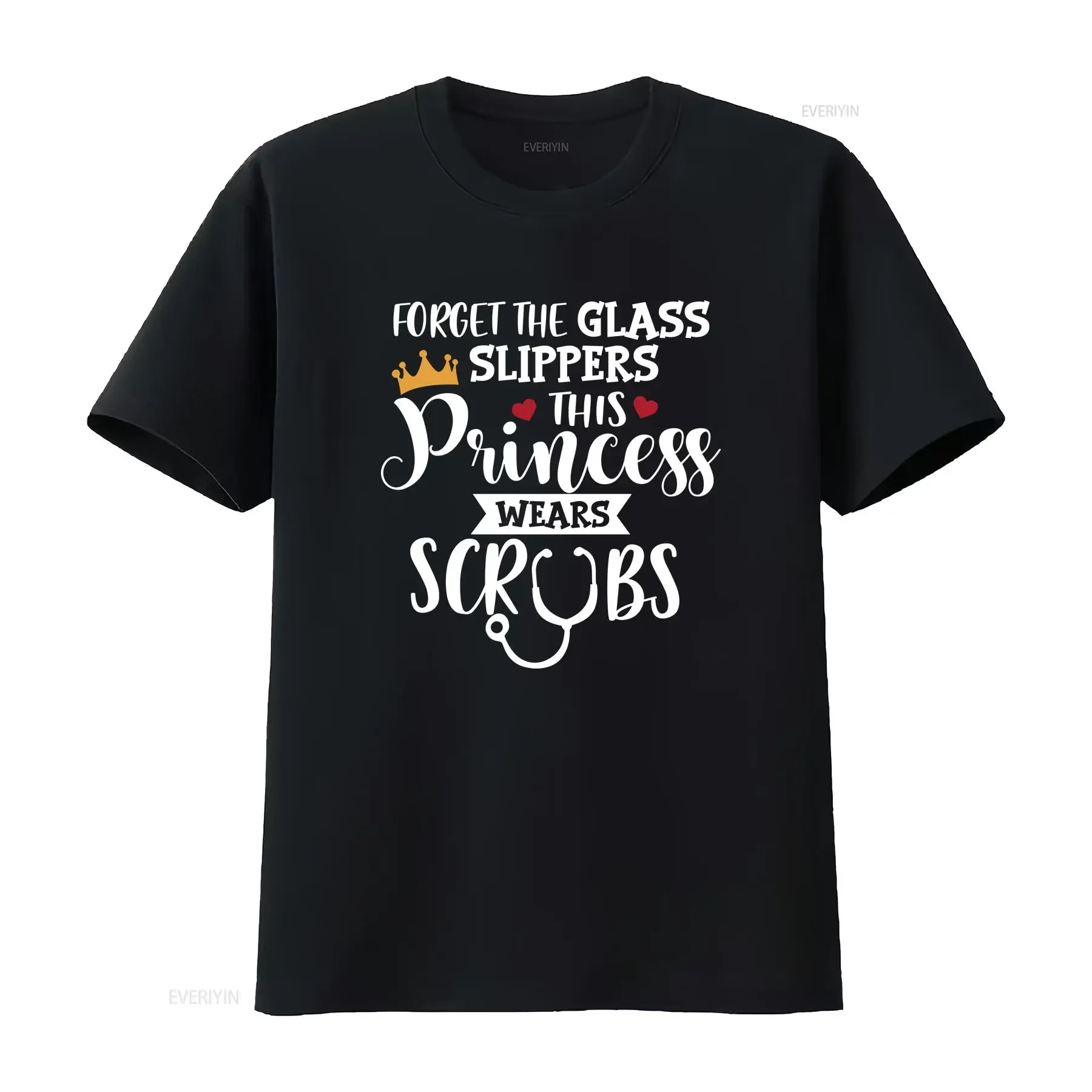 This Princess Wears Scrubs  T Shirt Funny for Dialysis Techs and Nurses vintage Washed fashion Comfortable Casual streetwear