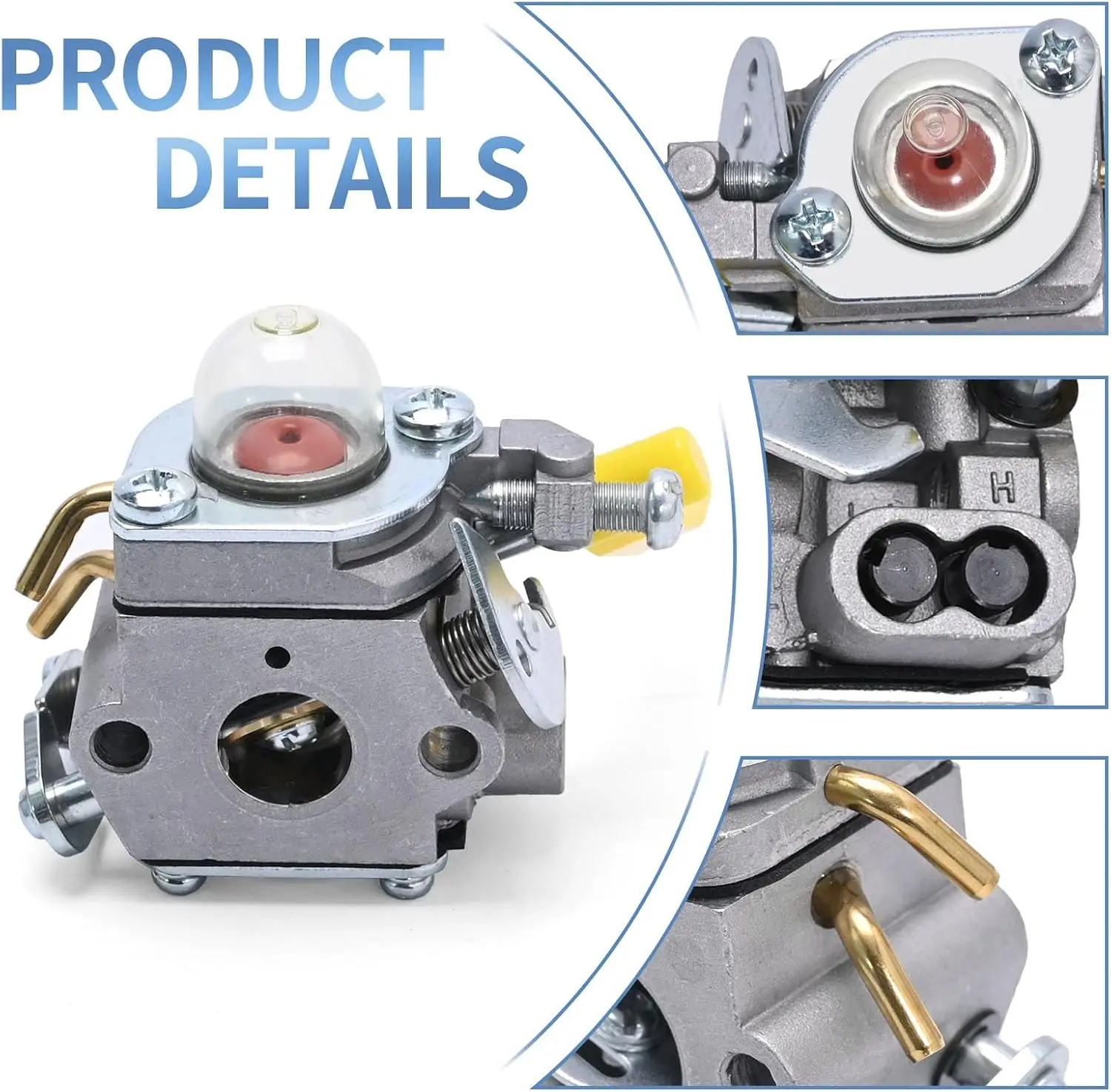 C1U-H60 Carburetor Replacement for Ryobi RY28000 RY28041 26CC String Trimmer, C1U-H60D Carb Replacement for 985624001  3074504