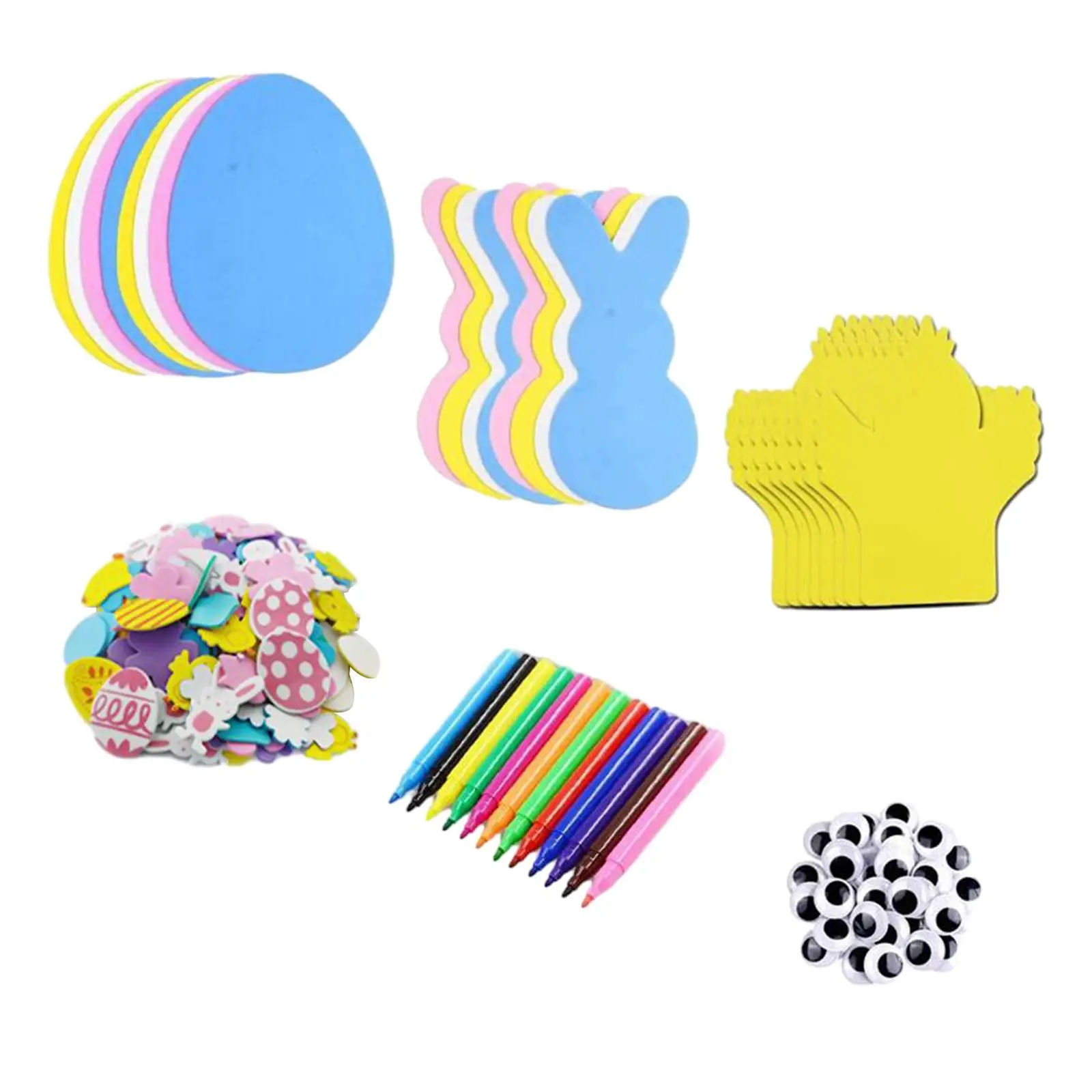 Easter Foam Stickers Set for Boys Girls Party Favors Easter Decorations DIY