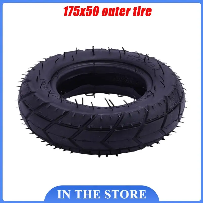 New175x50 square pattern outer tire, thickened anti slip and wear-resistant tire, strong grip,stab resistant, explosion-proof