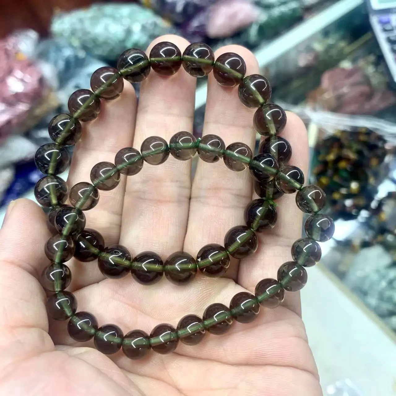 Sirius Meteorite Stone Beads Natural Gemstone Jewelry Bracelet For Men For Women For Gift Wholesale !