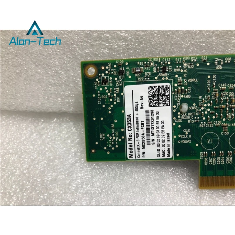 بطاقة الشبكة الأصلية لـ M-ellanox ConnectX-3 ، MCX353A-FCBT ، 40G ، 56G IB Card ، من جهة ثانية ، جديد 90%