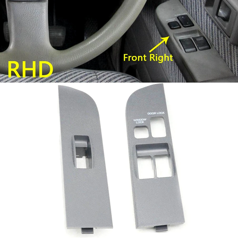 

RHD Car Front Window Up Down Control Button Cover Glass Lifter Switch Panel For Toyota Land Cruiser LC70 76 75 LC90 1990-2007