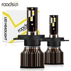 Lâmpada do farol do carro LED, lâmpada de nevoeiro automático, feixe alto e baixo, 9007, H13, H4, H1, H7, 9005, 9006, HB4, H3, H11, 880, H27, 120W, 3570, microplaqueta do CSP, 6500K