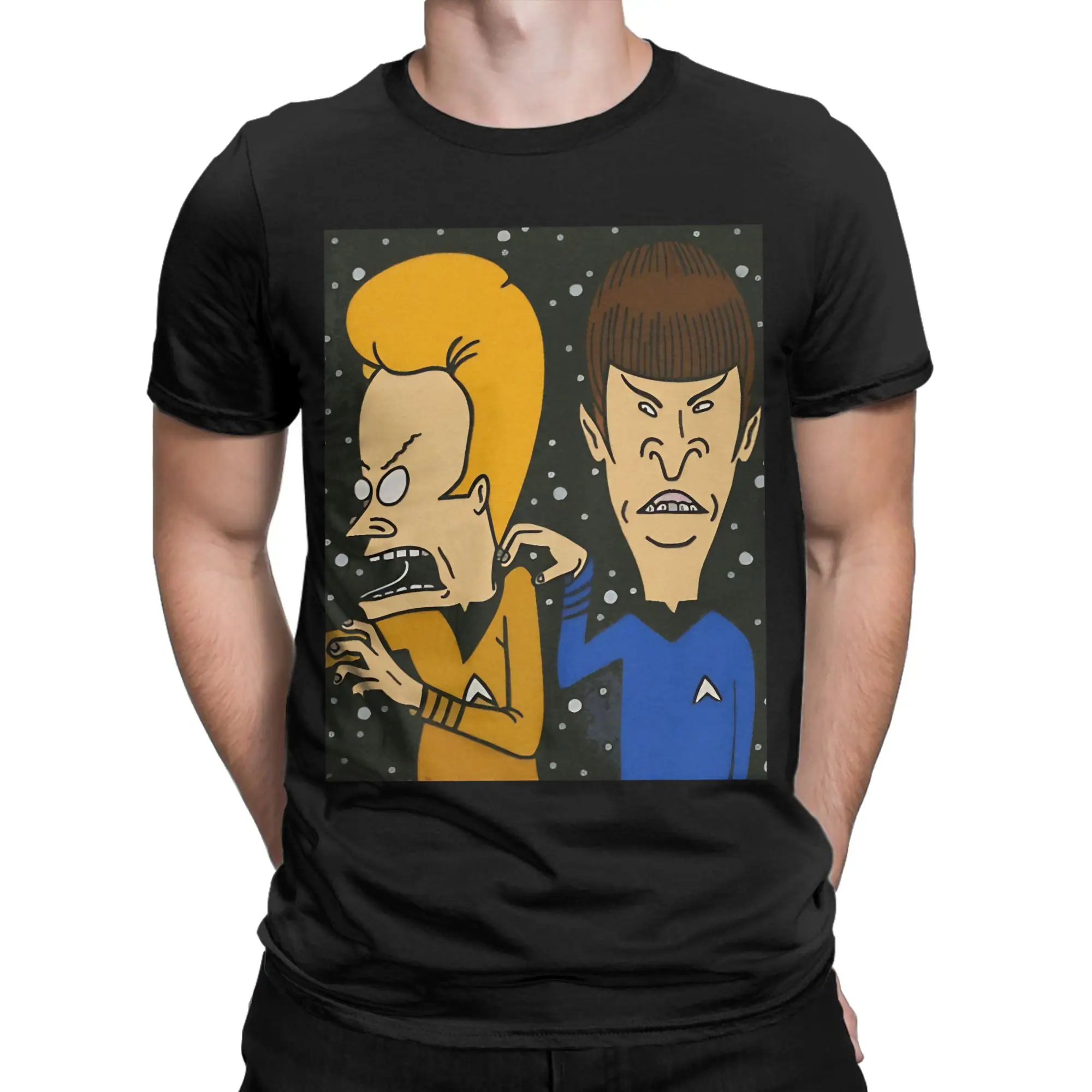 Vintage Beavis and Butthead Mashup Tshirts Unisex O-neck Short Sleeve Tops  100%Cotton Summer Top Tee
