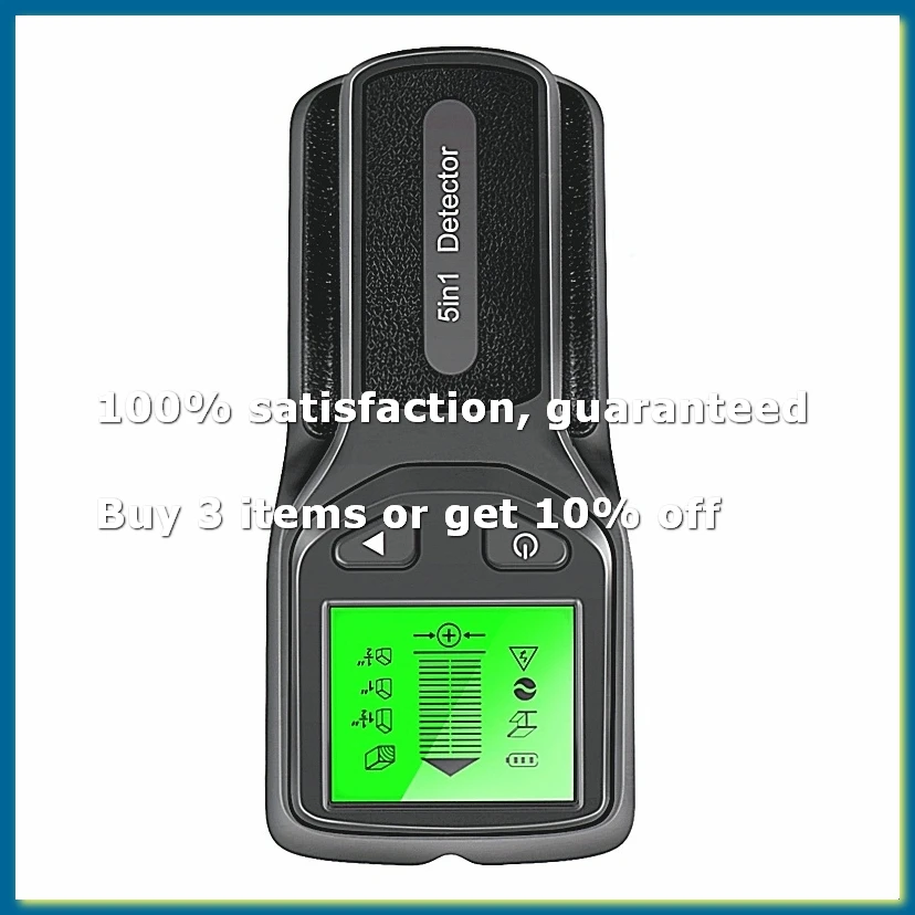 5-in-1 Studs Metal Detector Wall Scanner AC Wood Finder Cable Wires Depth Tracker Electric Box Finder Wall Detector-A-DT30