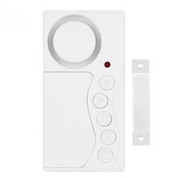 Sensor de apertura de puerta alarma de retardo de tiempo inalámbrica Sensor de puerta y ventana alarma de seguridad para el hogar