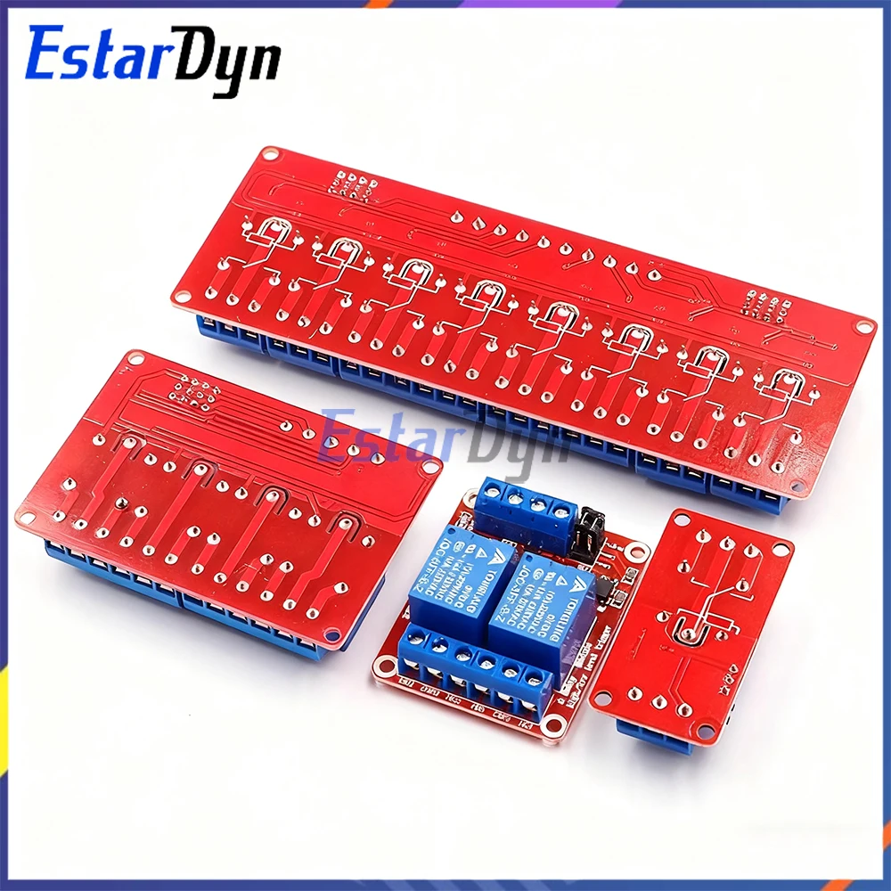 1 2 4 8 Channel 5V 12V Relay Module with Optocoupler, High Low Level Trigger Shield for Arduino PIC AVR MCU DIY Projects