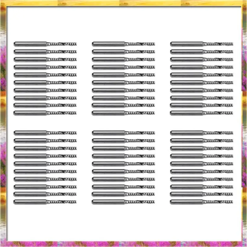 

ABSU 60 PCS 2Mm X 15Mm Carbide Single Flute End Mill Router Bit For Engraving Machine