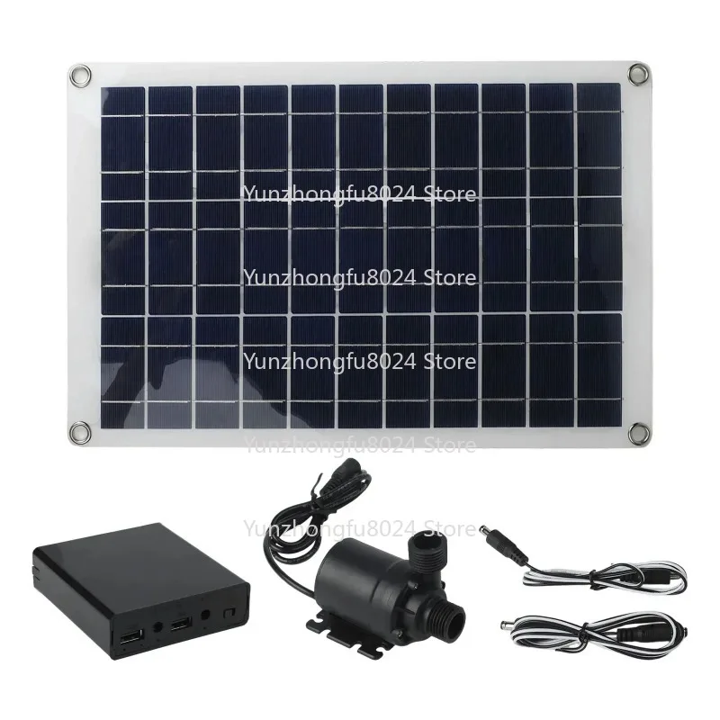 

50W Solar Water Pump for Garden and Pond Low Noise Solar Fountain with Battery Backup for Continuous Operation
