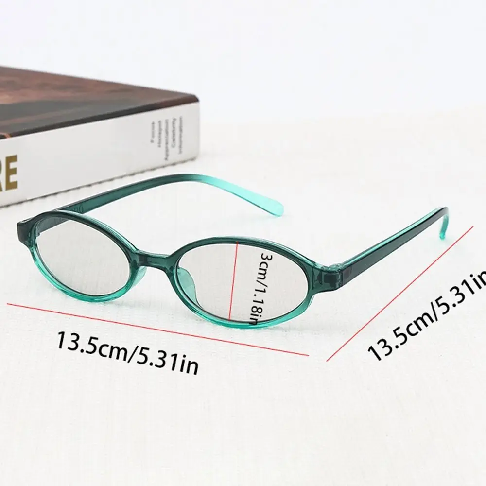 Fashion Round Frame Small Oval Frame Glasses PC Oval Flat Spectacle Glasses Y2k Korean Style Optical Myopia Glasses Men