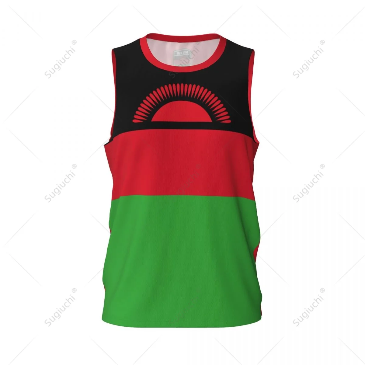 Malawi Flag Men Basketball Sports Running Fitness Multifunction Sleeveless tshirt Exclusive Custom Name Nunber