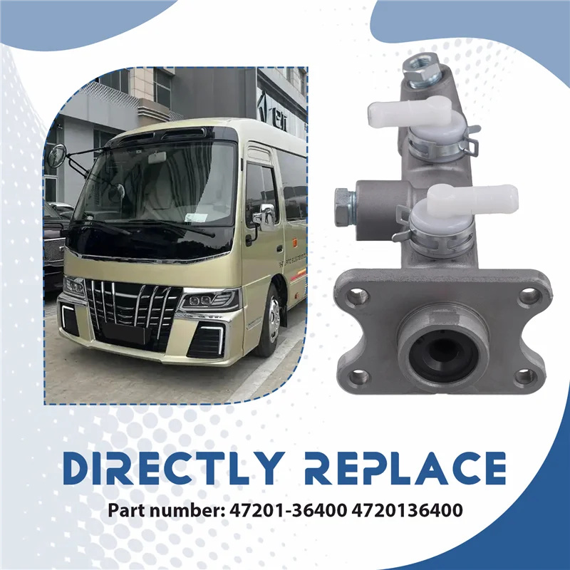 

AS57-47201-36400 Главный тормозной цилиндр шины 10 мм для Toyota Coaster BB42 BB50 14B 15B 1993-2016 4720136400