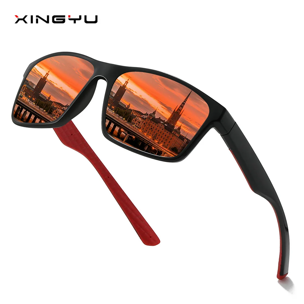 

Polarized Active Sunglasses Men Women Sports Sun Square Dazzling Streaming Glasses Cycling Drive Outdoor Tourism Eyewear T236