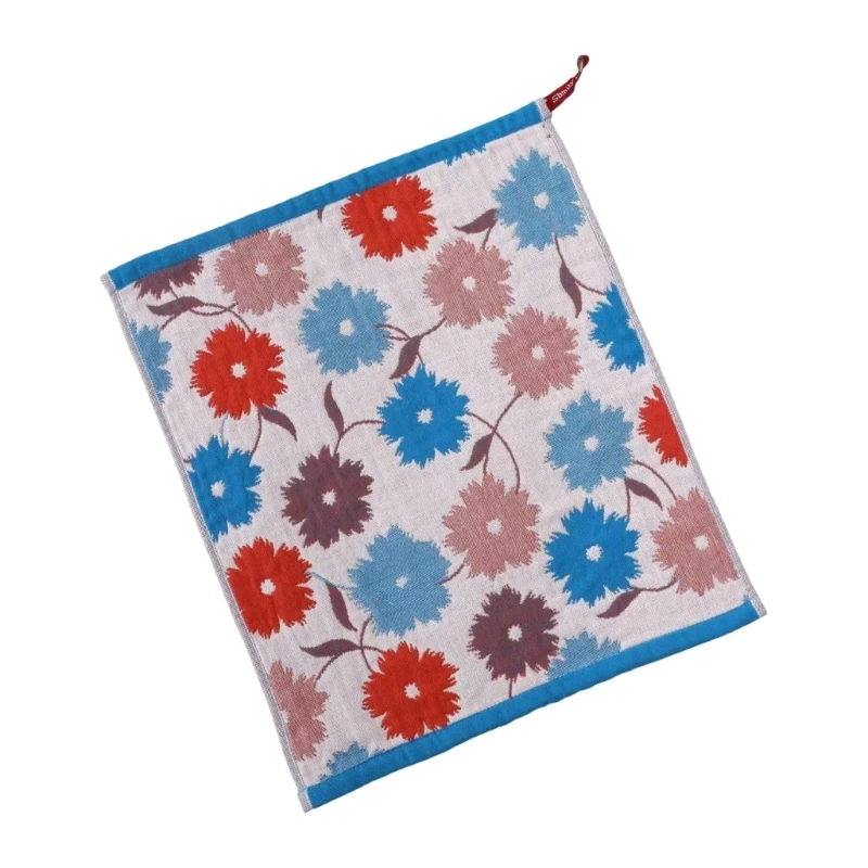 Soft Cotton Kitchen Towel With Decorative Embroidery Household Cleaning