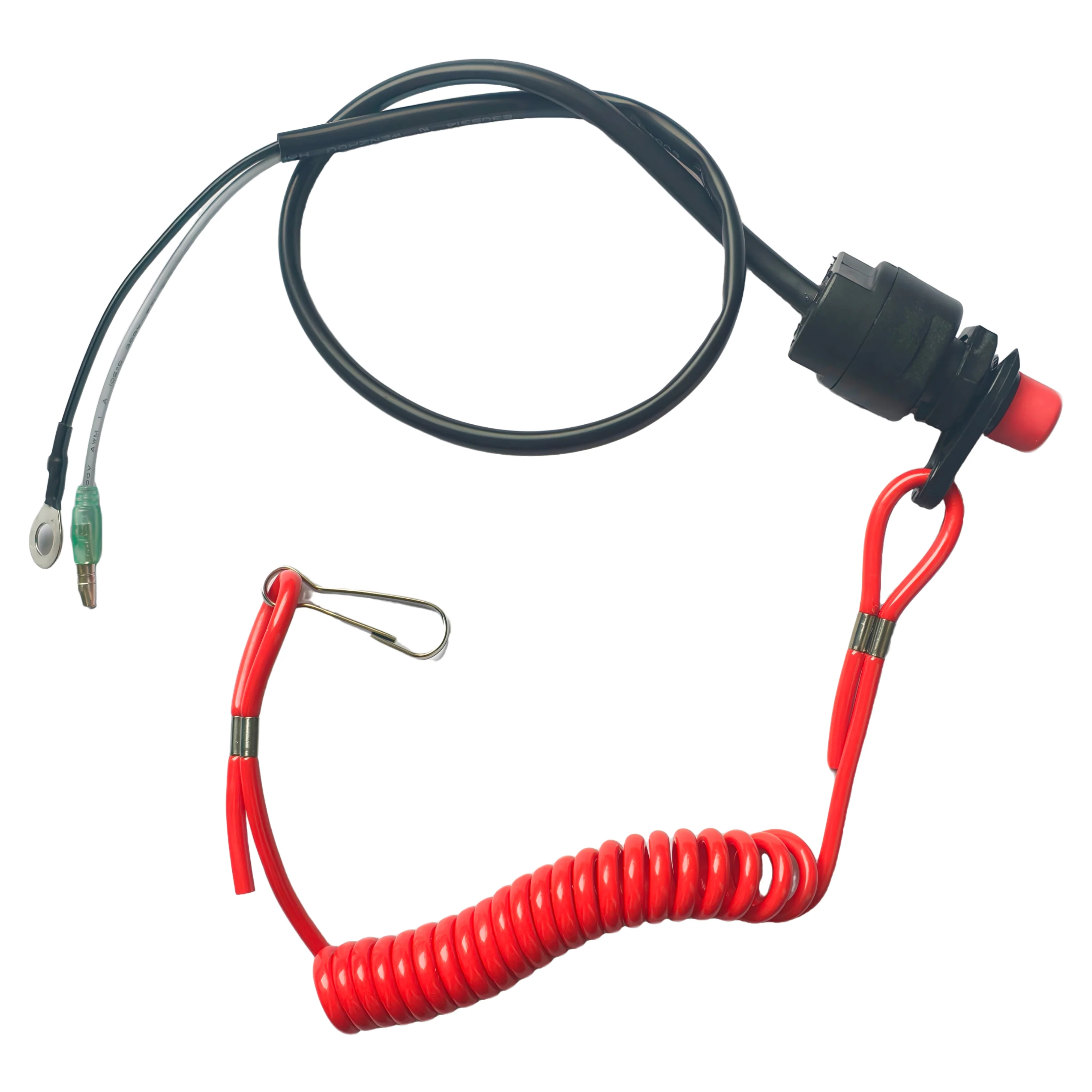 Barco Motor fueraborda Motor Scooter ATV interruptor de parada cordón de seguridad para Yamaha Tohatsu Honda Suzuki Hidea