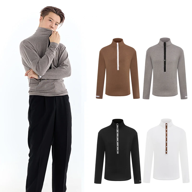 

Мужской топ для бальных танцев самбы, мужской топ с высоким воротником, тренировочные топы для латинских танцев, рубашка для современных танцев с длинными рукавами для взрослых, SL14366