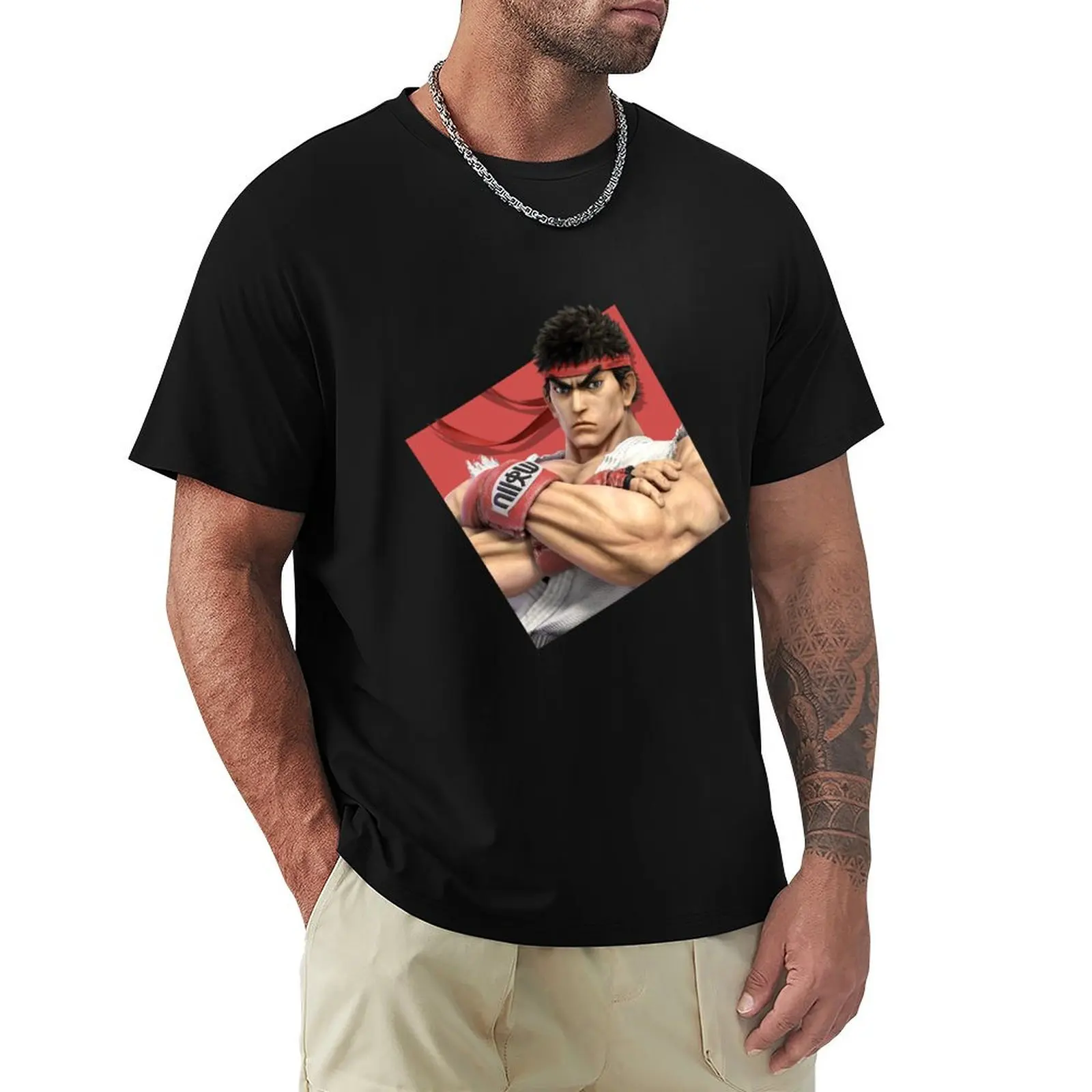 

Smash Bros. Ultimate Ryu Diamond Icon T-Shirt Plus Size Everyday Tee Shirt