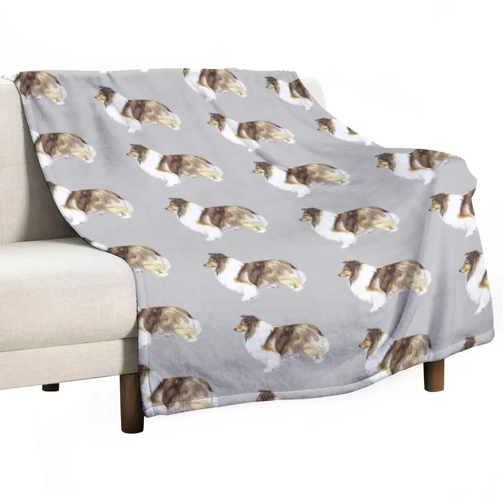 Shetland Sheepdog - Breed Show Stack Stand Throw Blanket Decorative Beds Winter beds Blankets