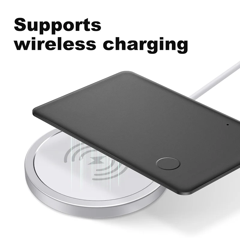 Wireless Charging ABS Material Smart Tacker For Wallet Bag Car With Apple MFi Certificated Keys Toys Finder Locator