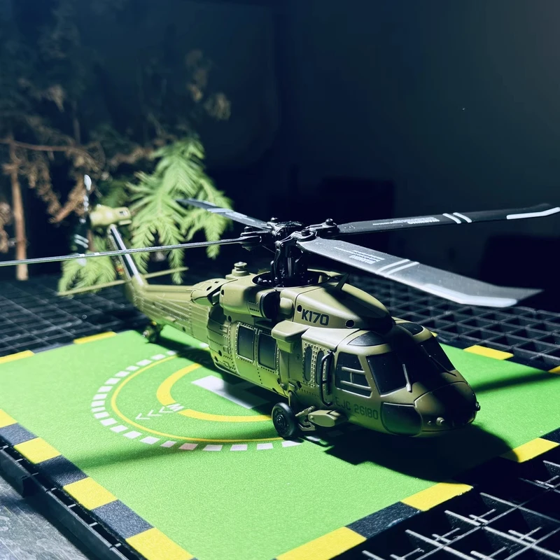 

In Stock Wltoys K170 RC Helicopter UH-60L 4 Channel brushless Helicopters with Gyro and LED Light Durable Airplane Toy Gift