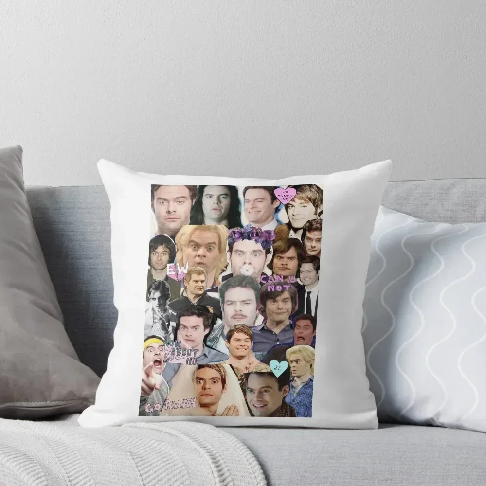 

Bill Hader collage Throw Pillow Christmas Pillowcase Pillows Aesthetic pillow