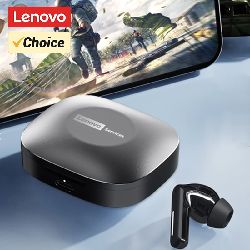 Choice Lenovo LE209 Auriculares para juegos Auriculares deportivos inalámbricos Bluetooth 6.0 Duración de la batería de 35 horas Auriculares impermeables con reducción de ruido ANC 3