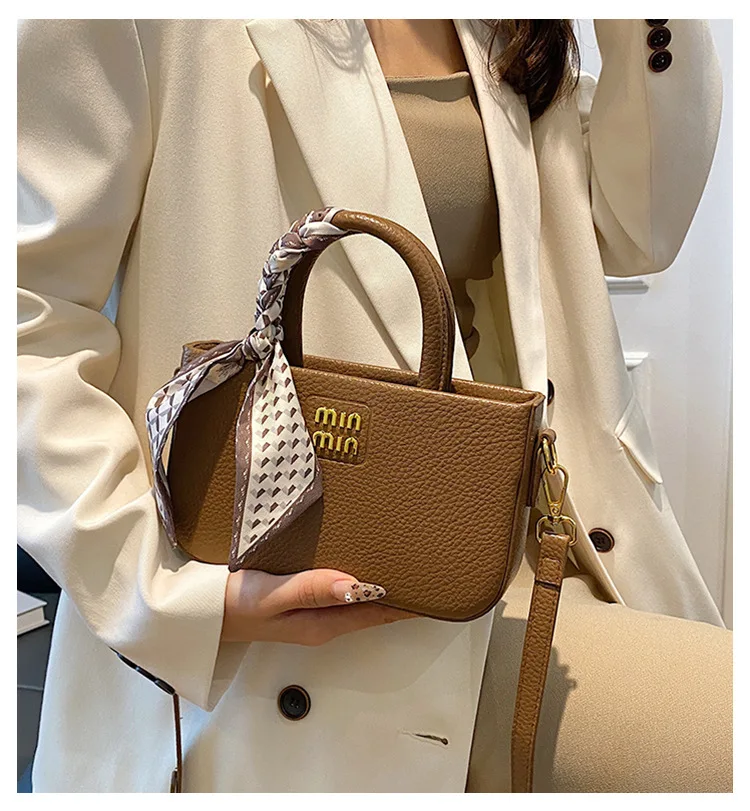 

Chic 2025 Vintage Handbag - Premium Textured Leather Mini Tote, Elegant Commuter Shoulder Bag