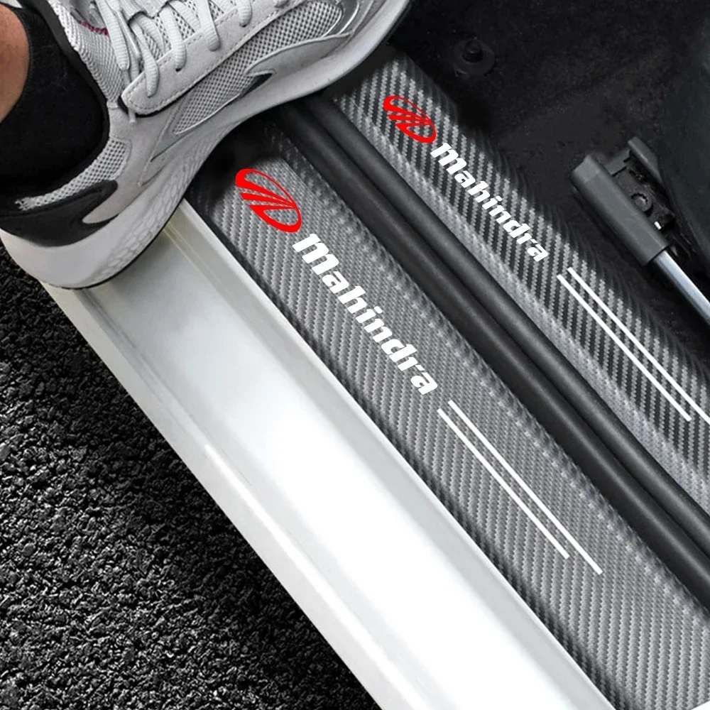 

for Mahindra kuv100 xuv300 tuv300 mahindra pik up 4x4 4pcs Car threshold Car sticker car accessories
