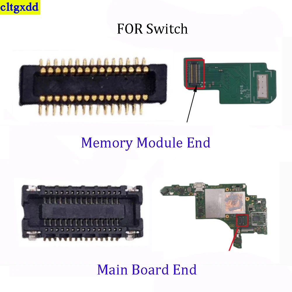 1 piece FOR Switch original motherboard memory card slot memory card slot male EMMC storage module male female slot terminal