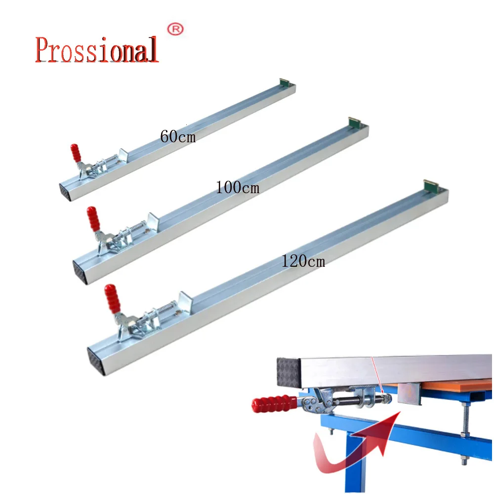 New Electric Circular Saw Guide Rail System 80/100/120cm Clamp Edge Straight Cut Guide Fixing Clip Fixture Woodworking Tool