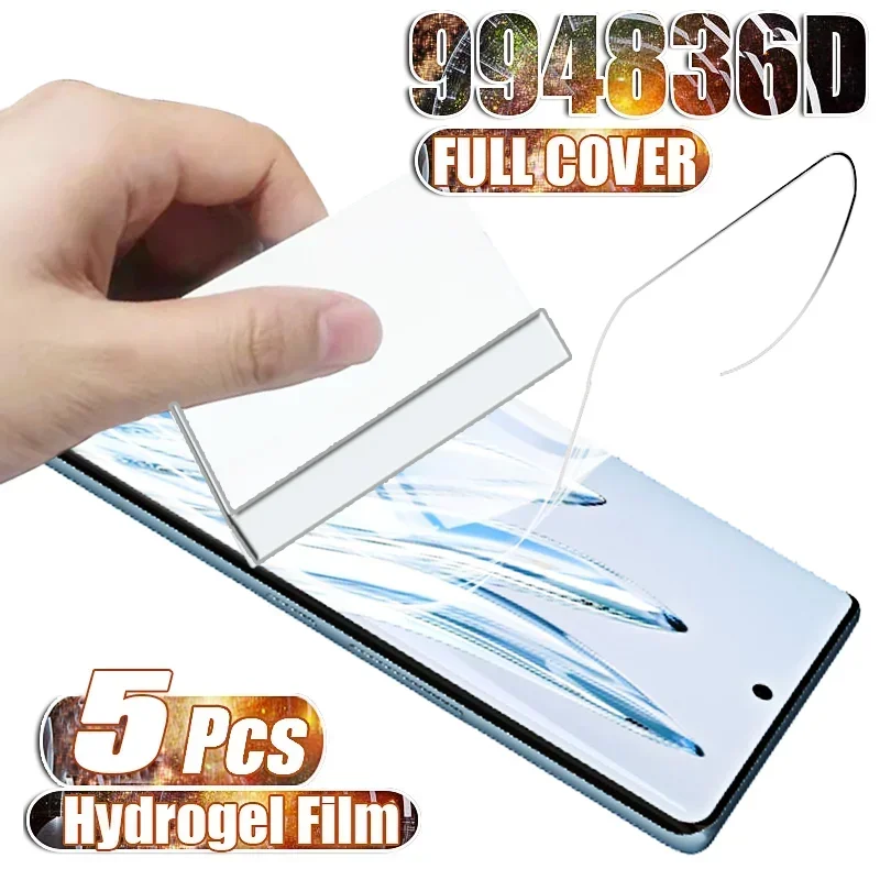 

5Pcs Transparent Hydrogel Film for Honor Magic 8 7 6 RSR 5 Ultimate 8Lite 3 Pro Plus 4 Lite 4G 5G Screen Protector Soft Film