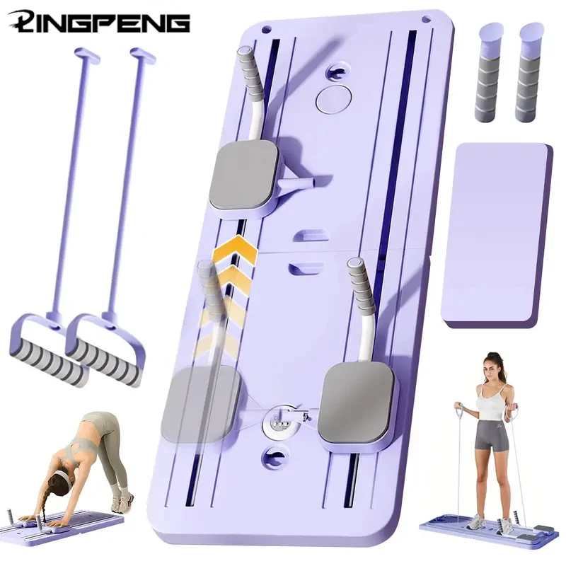 Faltbares Pilates-Board für Zuhause, Bauchtrainer-Roller, Fitnessgerät für Heimgymnastik, Core-Trainer