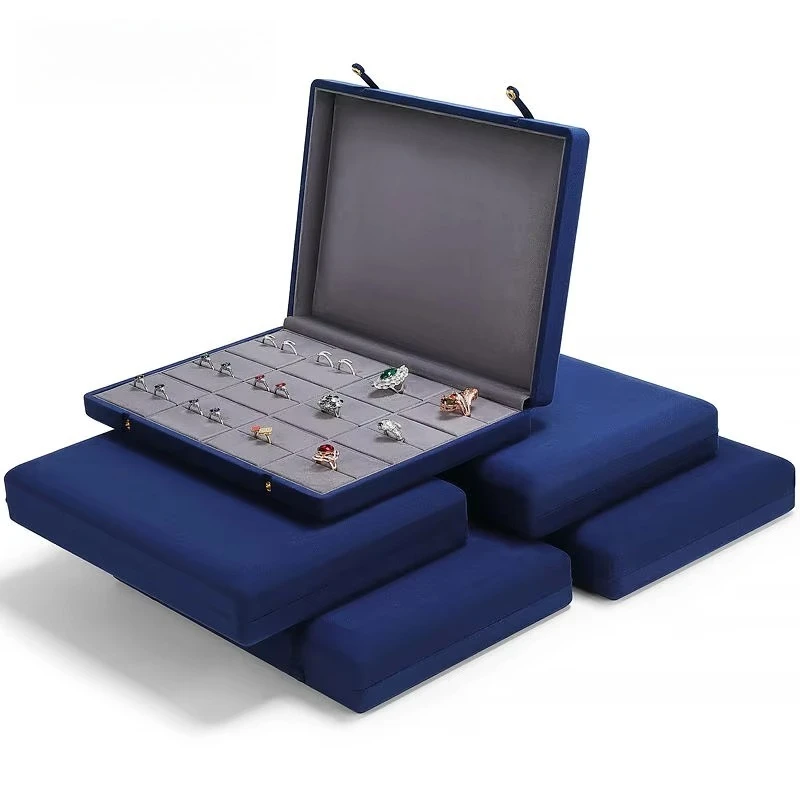 The Blue Jewelry Set box protects and stores your rings, earrings, pendants, gemstones, and jewelry display boxes