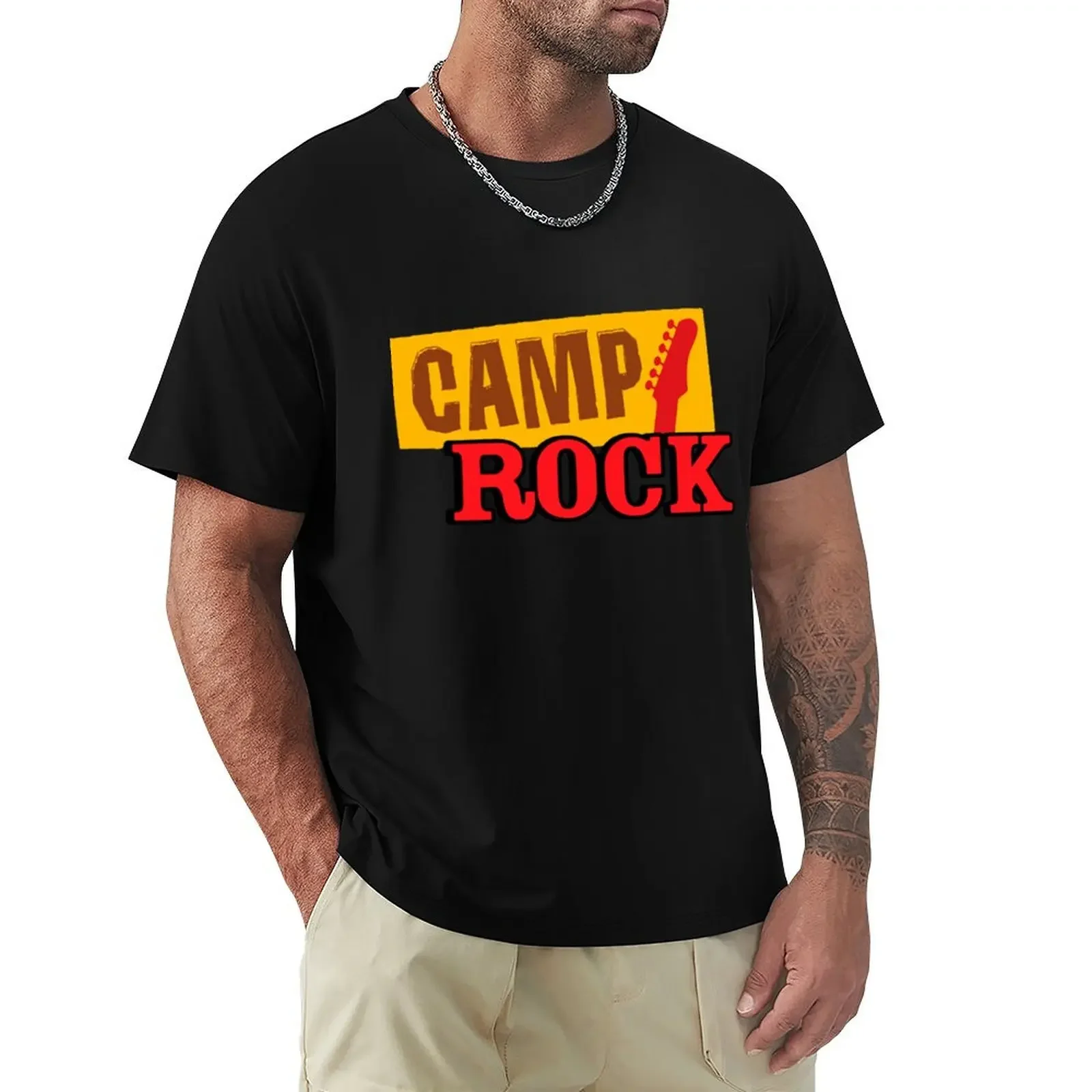 

camp rock Classic T-shirt funnys Aesthetic clothing graphics mens t shirt graphic