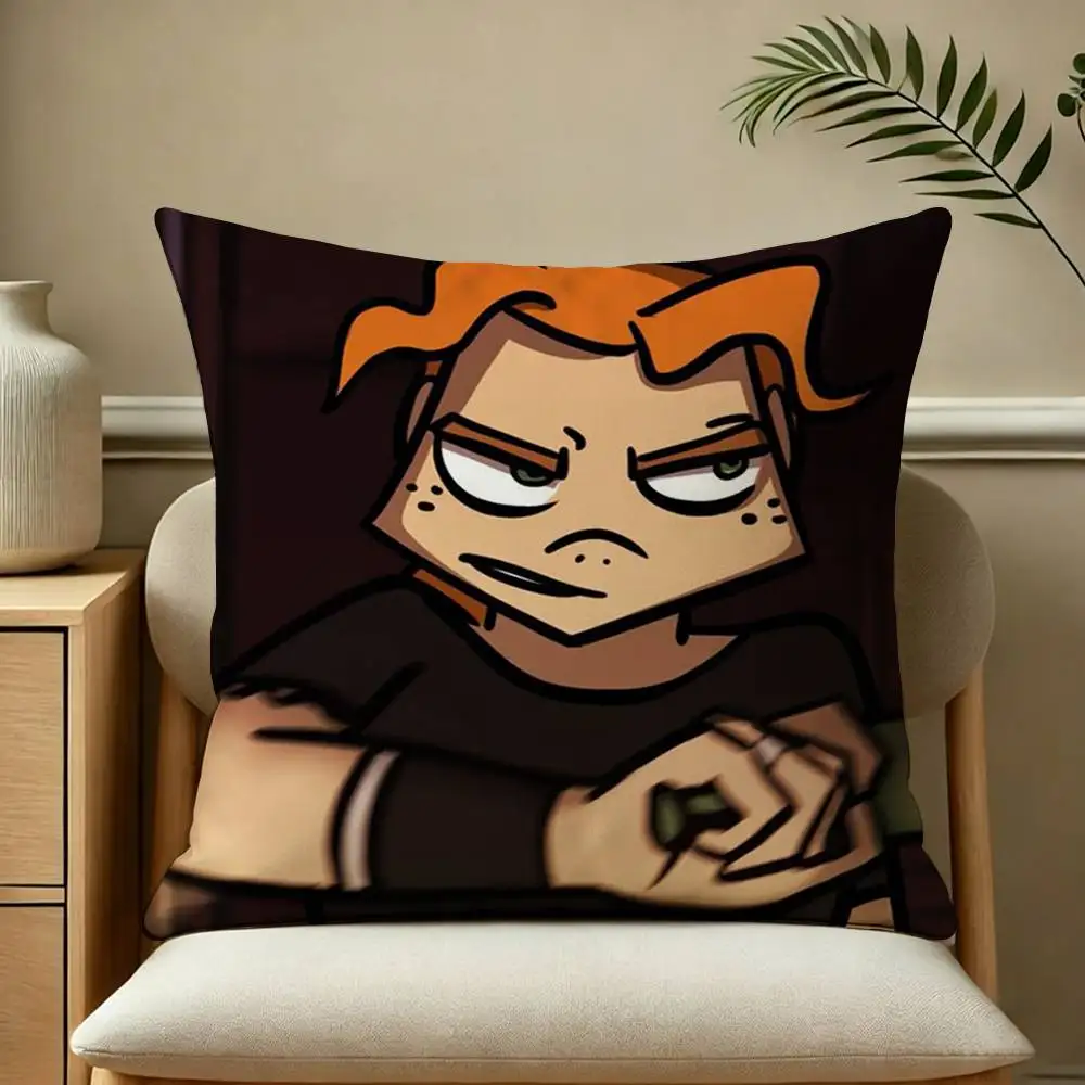 M-Metal Family Victoria Biker Mom Pillow Case Square Double-Sided Sofa Cushion Cover Bedroom Bedside Pillow