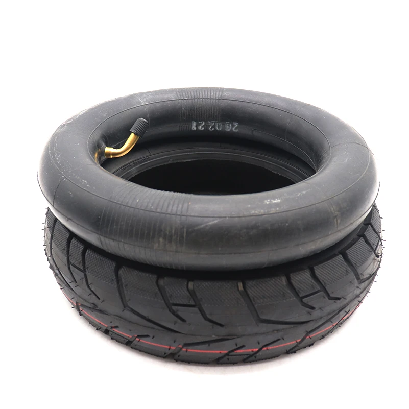 10 Inch 10x2.50 Tire TUOVT 60/80-6 Pneumatic Inner Tube Outer Tyre for Electric Scooter Front and Rear Wheel Replacement Parts