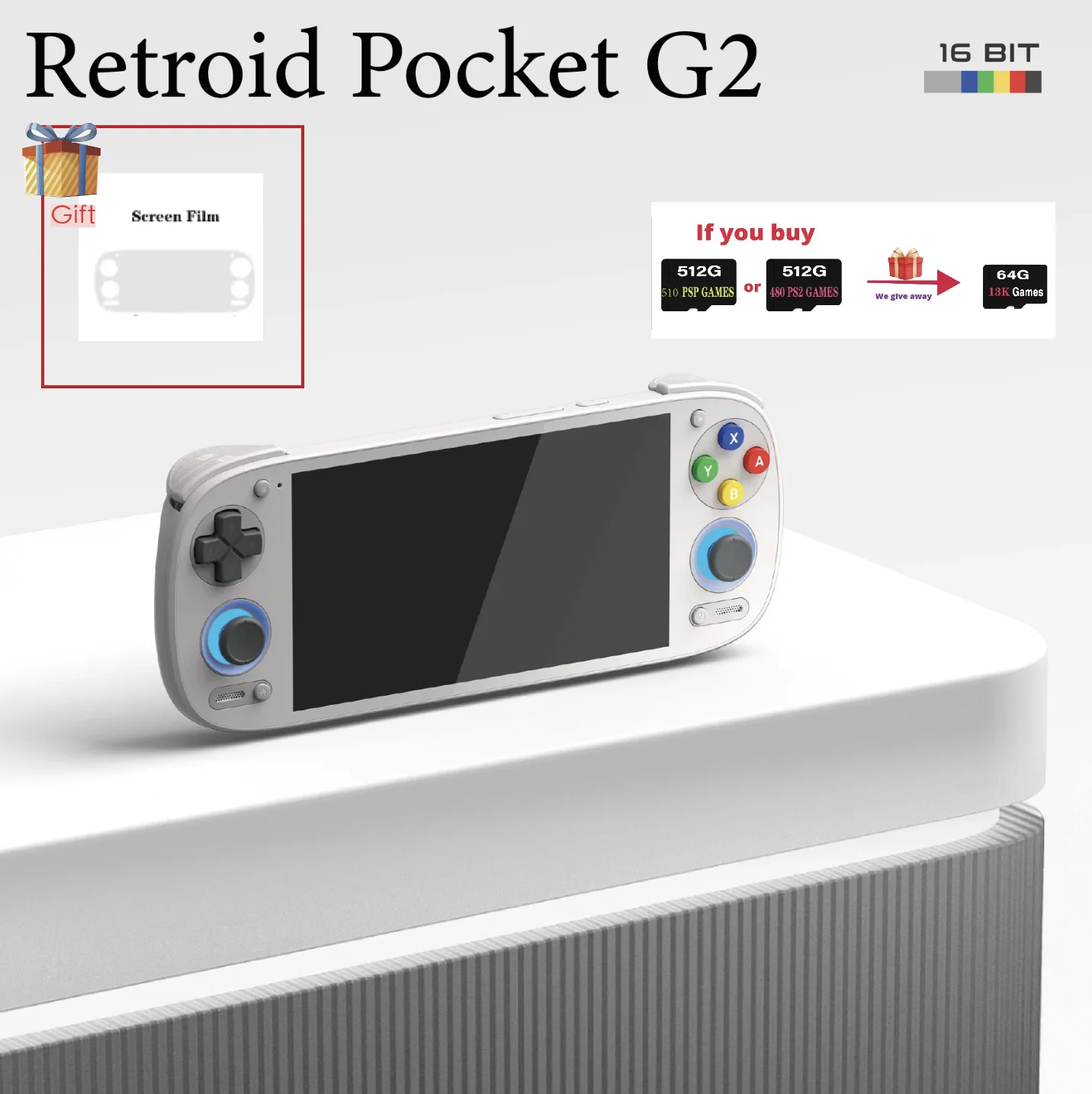 Retroid Pocket G2 Handheld Game Console 5.5 AMOLED Android 15