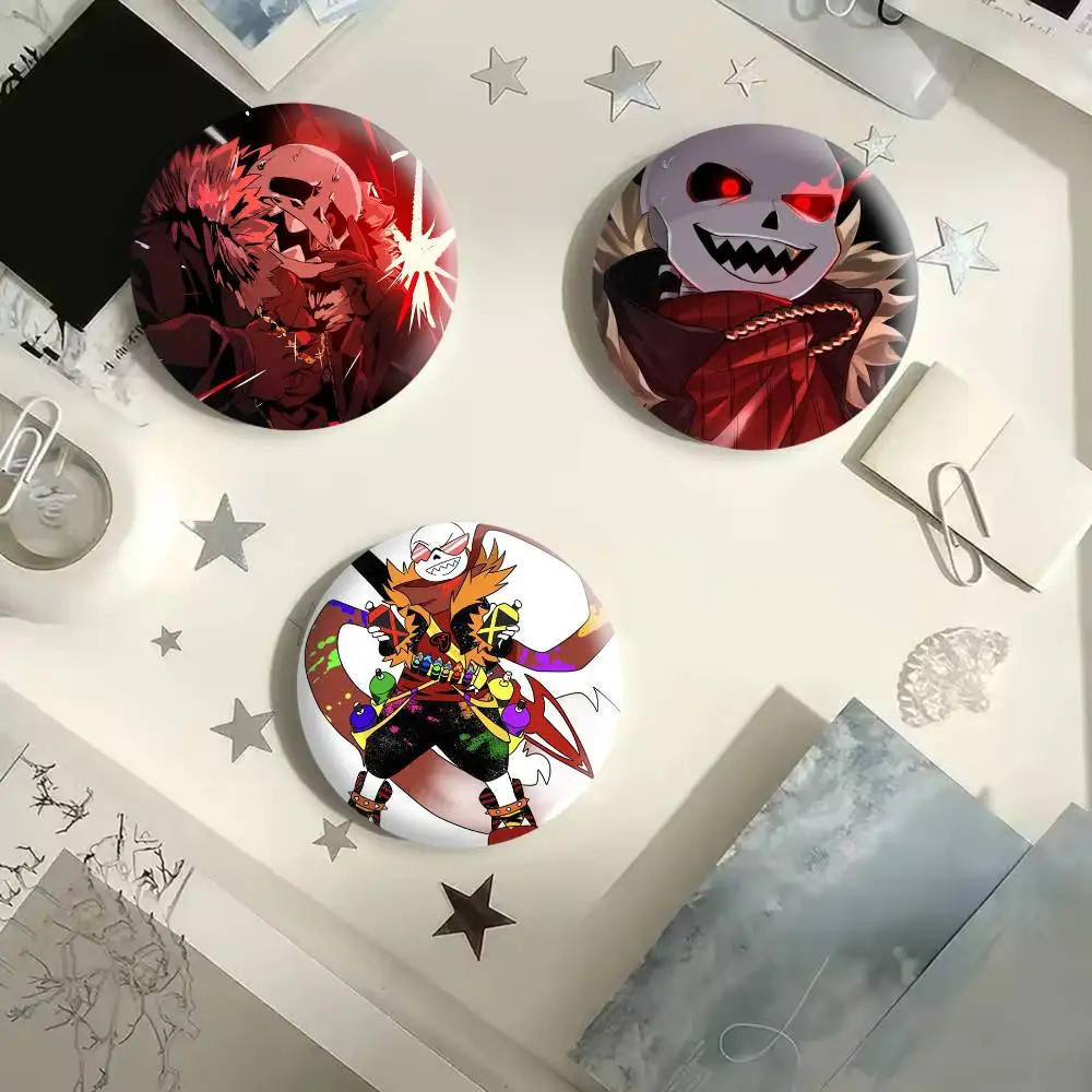 Fell Ink Sans U-Undertale Button Pins Backpack Clothing Decor Brooch Badge Jewelry Gifts for Kids