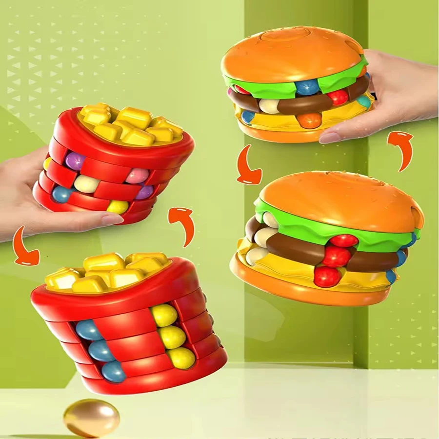 ماجيك فول مكعب إصبع الدوران الدورية ضد الإجهاد تخفيف القلق تطوير الذكاء الضغط تململ لعبة الكبار الاطفال هدية #2