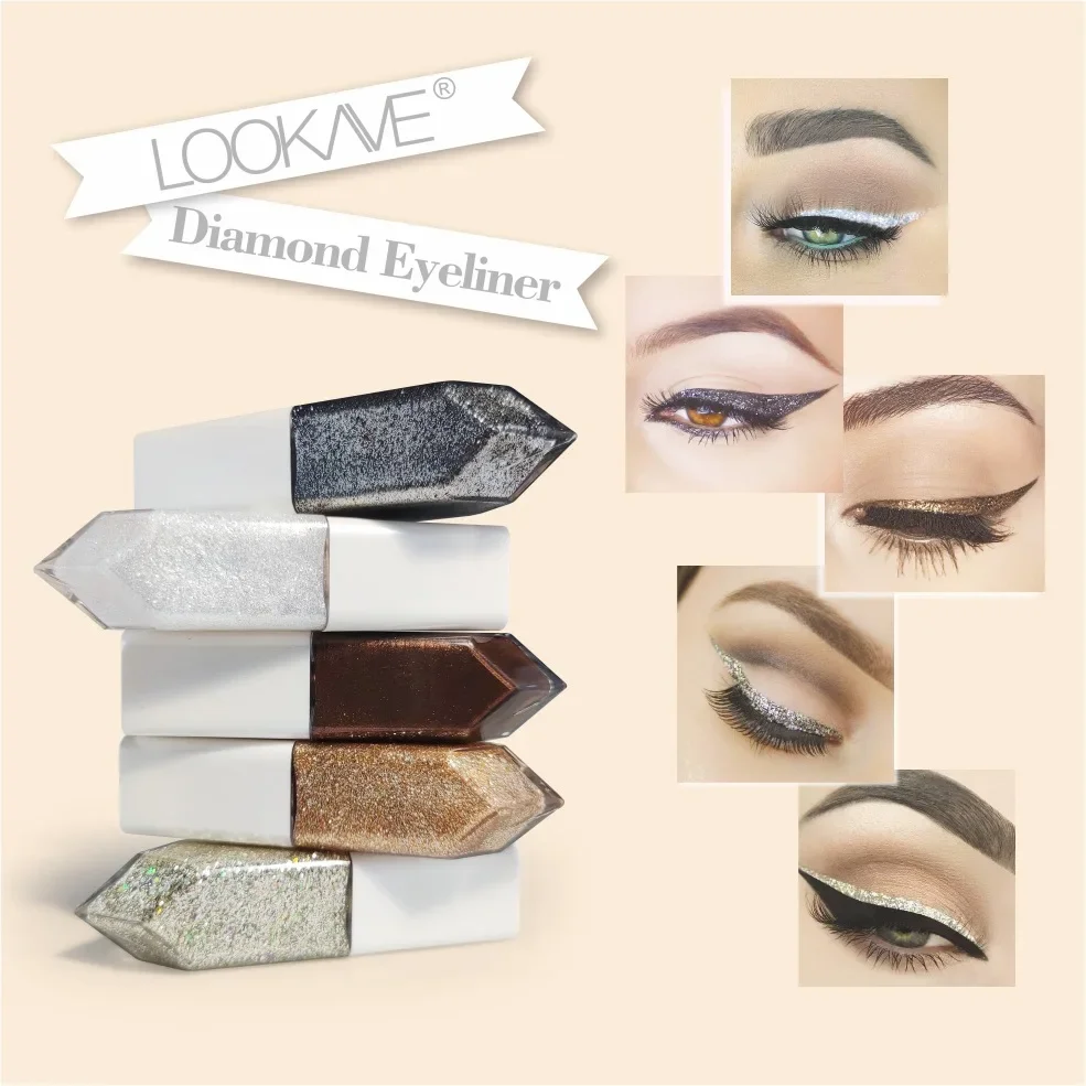 15 Colors Eyeliner Diamond Shining Liquid Eye Shadow Smooth Eyeliner Texture Monochrome Sexy Beauty Eye Makeup Cosmetics Tools