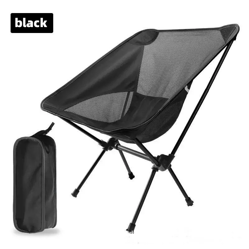 Outdoor maanstoel, camping klapstoel, draagbare vrijetijdsrugleuningstoel, ultralichte klapstoel van aluminiumlegering Comfortabel
