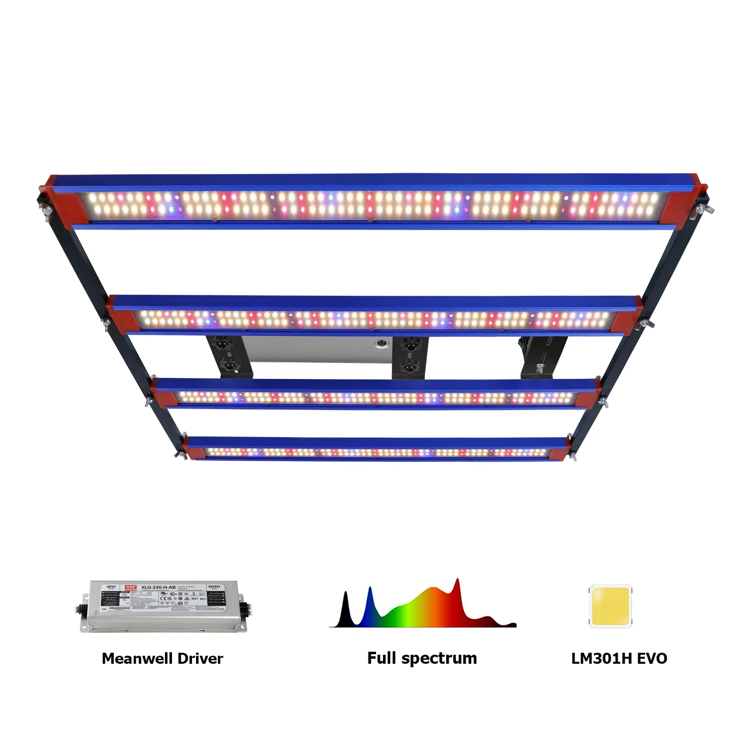 

240W LED Plant Growth Lamp LM301H EVO 3000K 5000K Dimmable LED Plant Growth Lamp for Hydroponic Horticulture Indoor Plants
