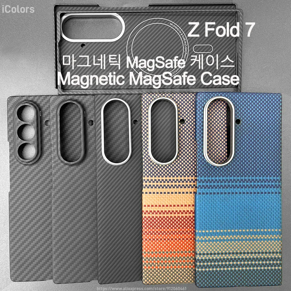 

Для Samsung Galaxy Z Fold 7, арамидный чехол из углеродного волокна, кевларовый чехол, ультратонкий легкий защитный чехол, прочный, прочный