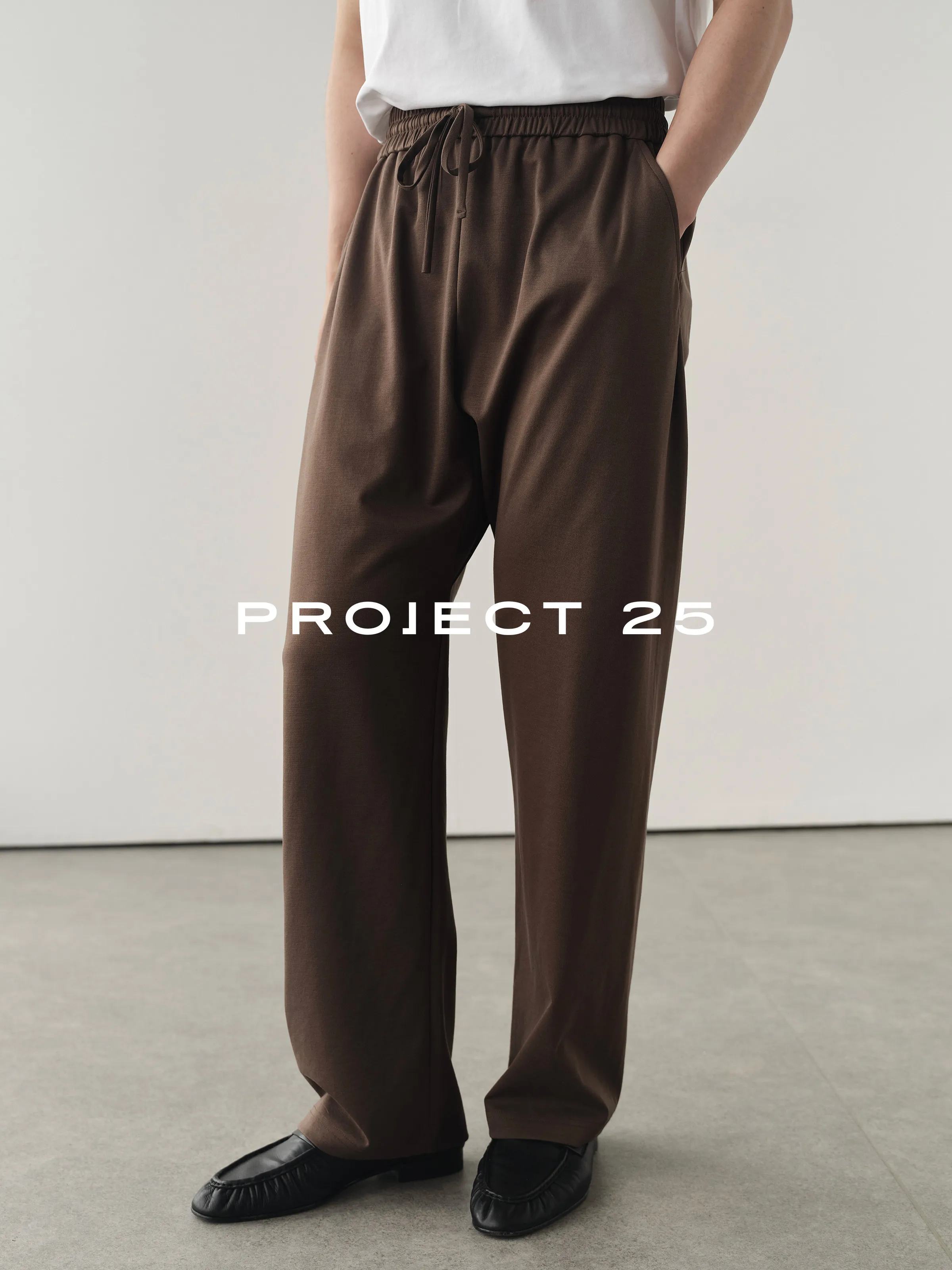 PROJECT 25 Lyocell Sorona Cool Feeling Sweatpants Seamless Straight Leg Casual Versatile Commute Trousers Spring SummerHot Sale